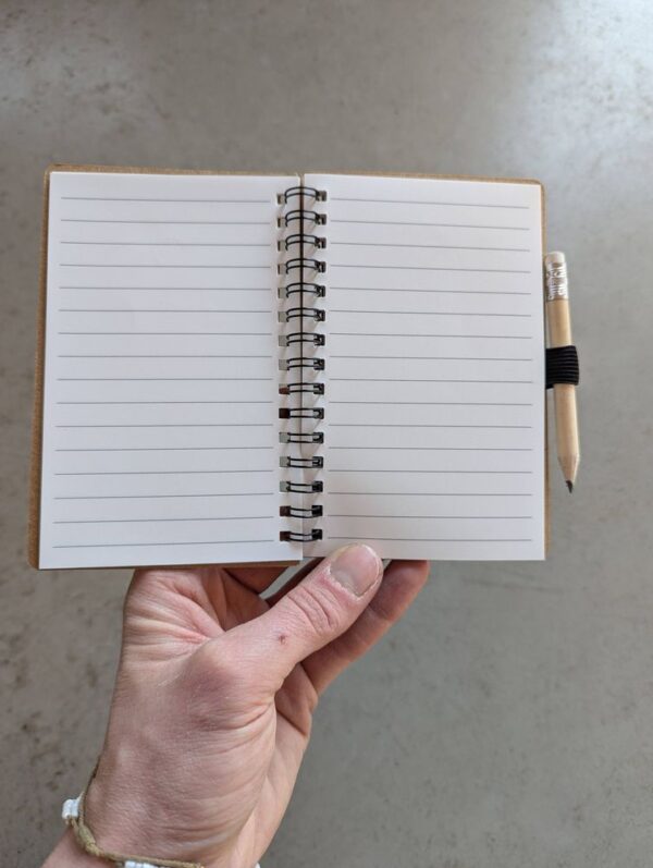 NIEUW! Bidboekje notitieboekje met potlood - Afbeelding 4