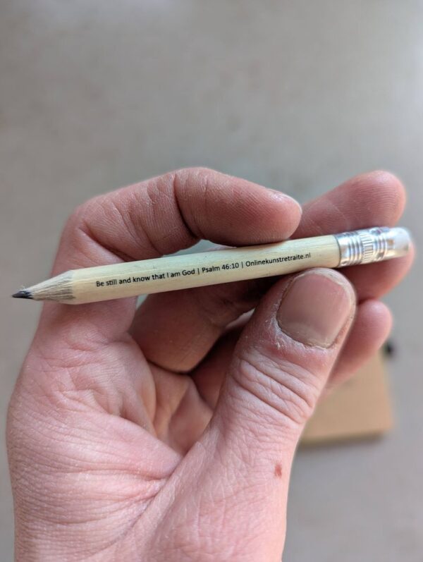 NIEUW! Bidboekje notitieboekje met potlood - Afbeelding 3