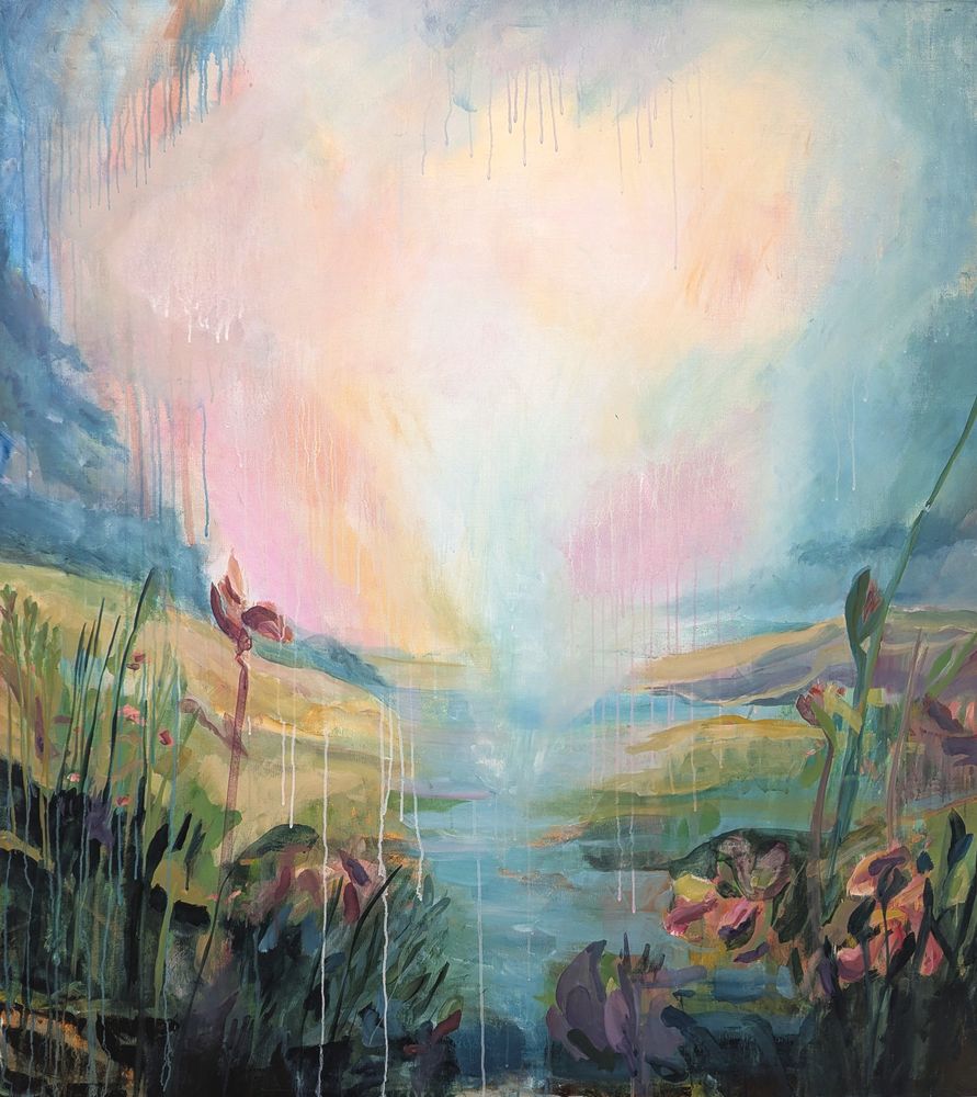 Homesick for paradise _125x140_acryl op doek_2026_Davitha